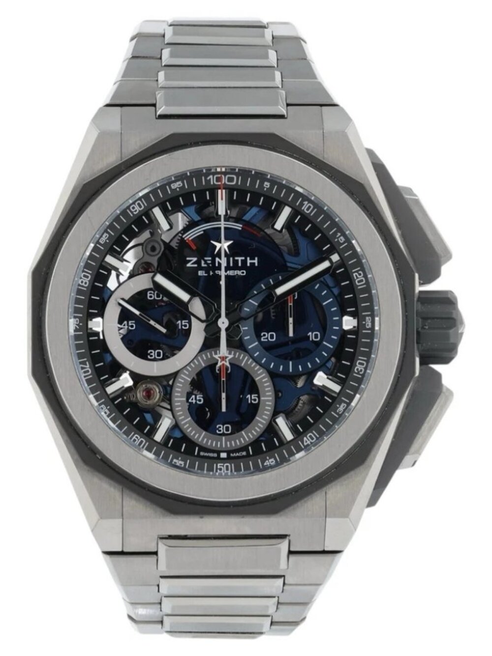 Zenith El Primero Skeleton Dial Titanium 45mm Automatic Mens Watch
